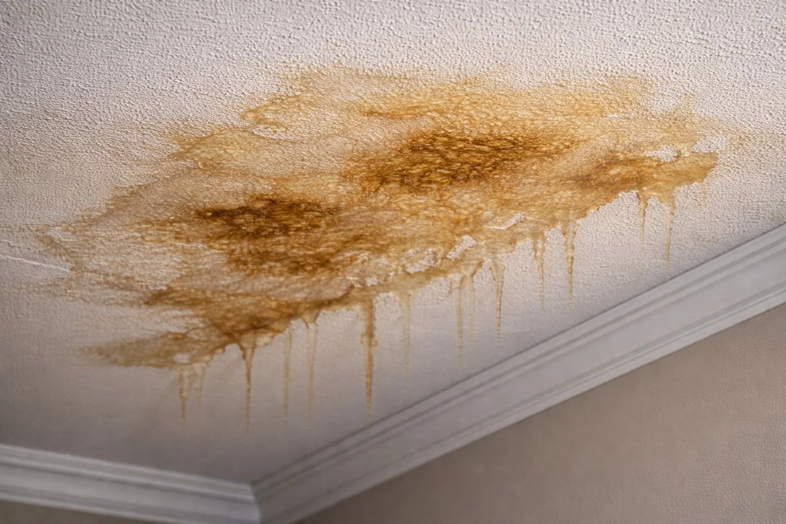 Traces d'humidité au plafond